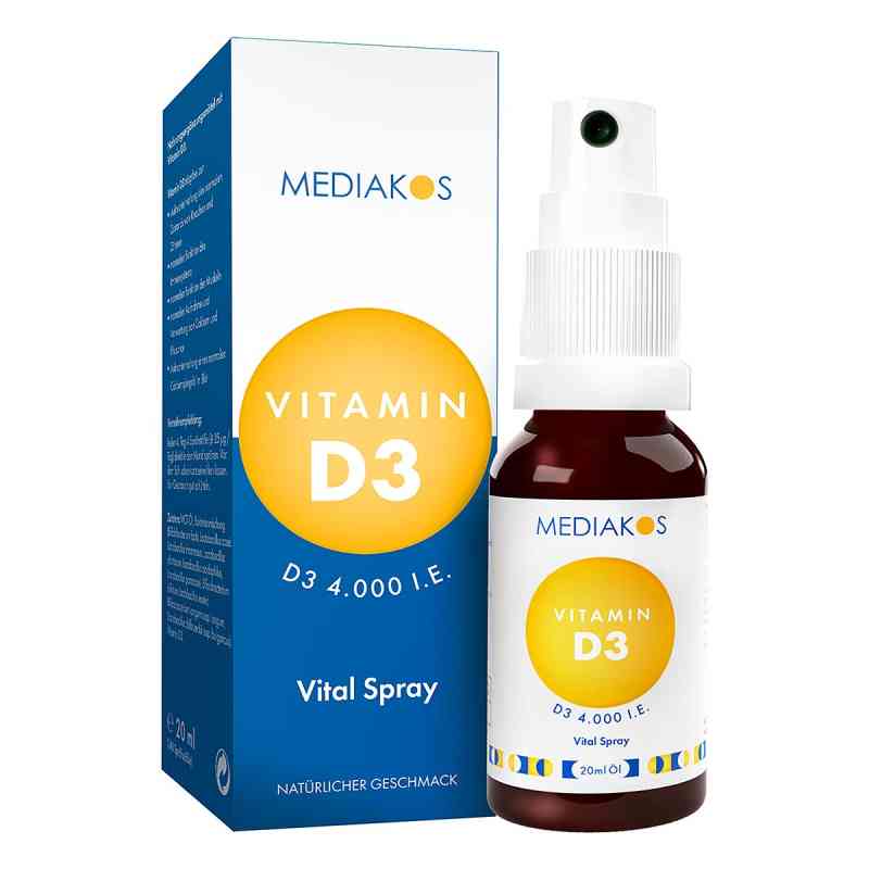 Vitamin D3 4000 I.e. Mediakos Vital Spray 20 ml von Mediakos GmbH PZN 18096704