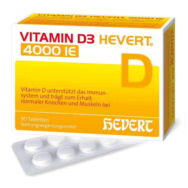 Vitamin D3 Hevert 4.000 I.e. Tabletten 90 stk von Hevert Arzneimittel GmbH & Co. K PZN 11295470