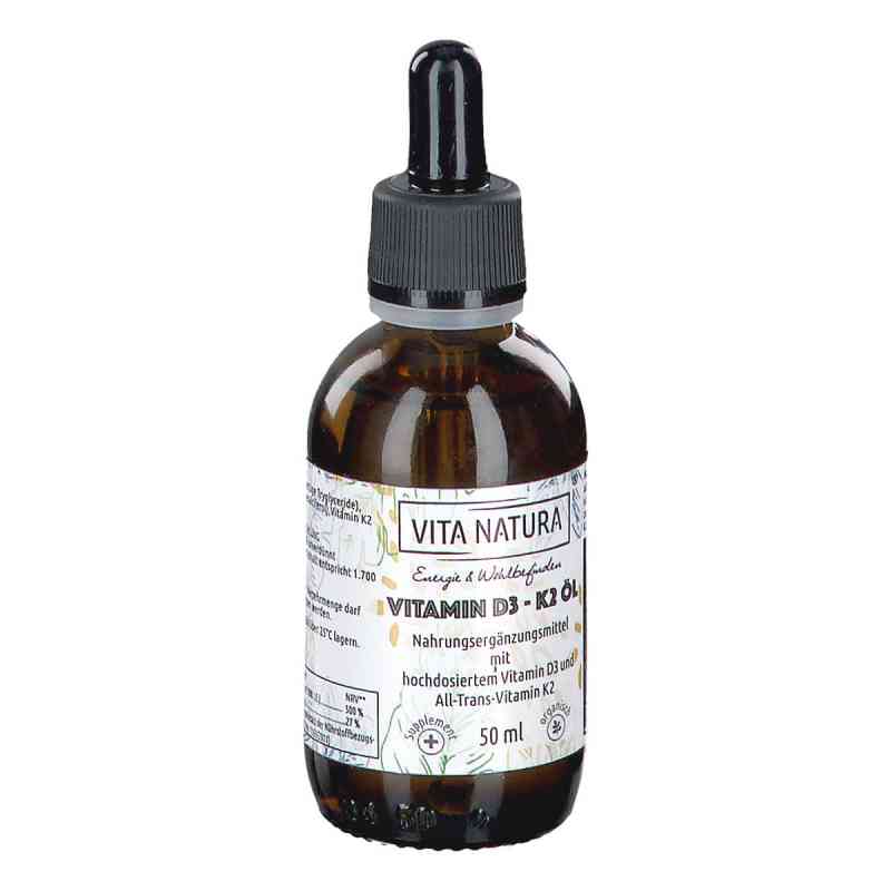 Vitamin D3/k2 1000 I.e./20 [my]g Tropfen 50 ml von Vita Natura GmbH & Co. KG PZN 15821458