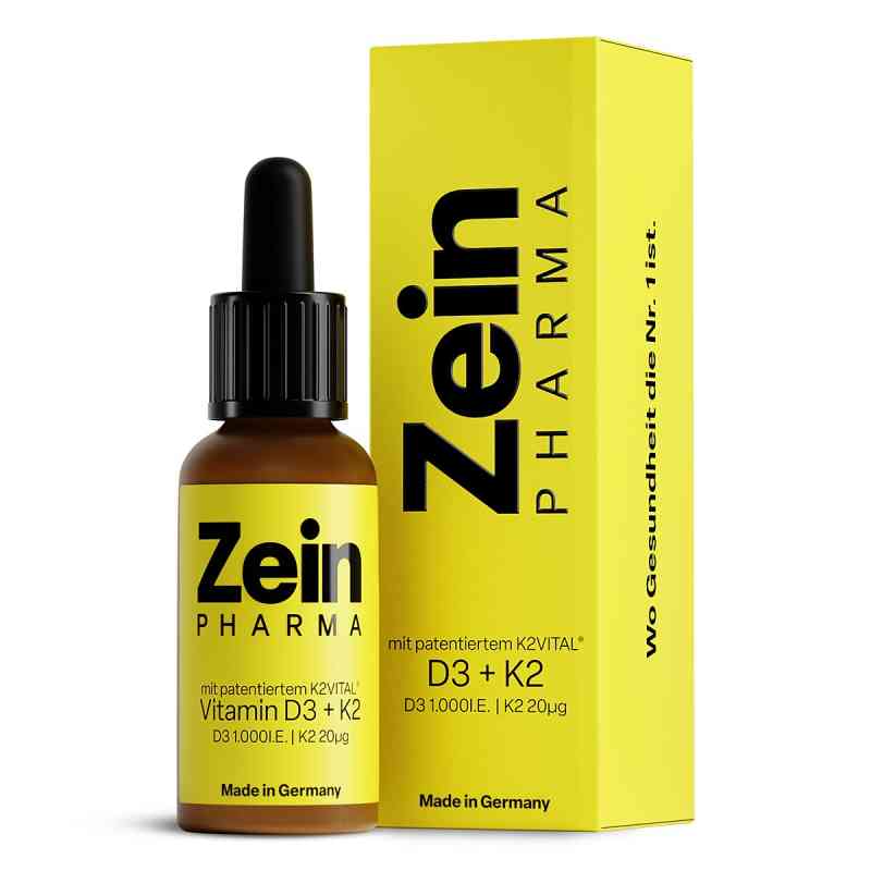 Vitamin D3+ K2 mit patentiertem vitaMK7® D3 1.000I.E. | K2 20µg 25 ml von ZeinPharma Germany GmbH PZN 16702951