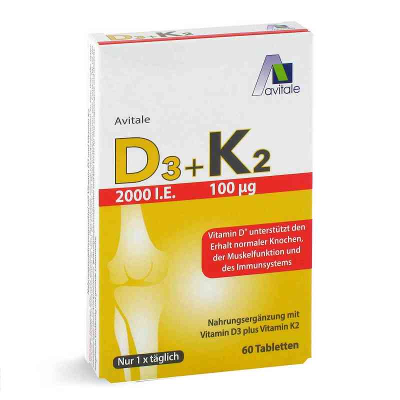 Vitamin D3+K2 2000 I.E.  60 stk von Avitale GmbH PZN 15434595