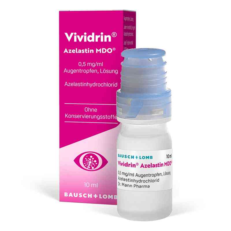 Vividrin Azelastin MDO 0,5 mg/ml Augentropfen, Lösung 10 ml von Dr. Gerhard Mann Chem.-pharm.Fabrik GmbH PZN 19782695