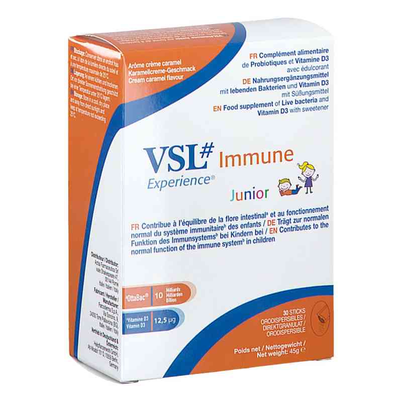 VSL Immune Junior Milchsäure + Bifidobakterien Vitamin D 30 stk von Heilpflanzenwohl GmbH PZN 19412219