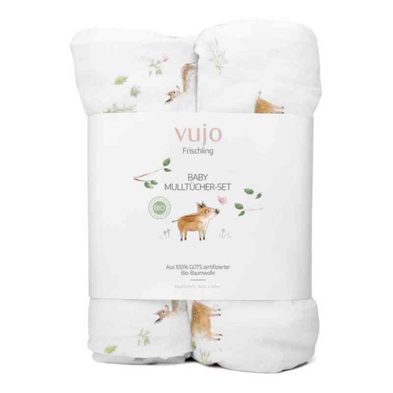 Vujo Frischling Baby Mulltücher 2 stk von LIVONDO GmbH premium healthcare PZN 19235065