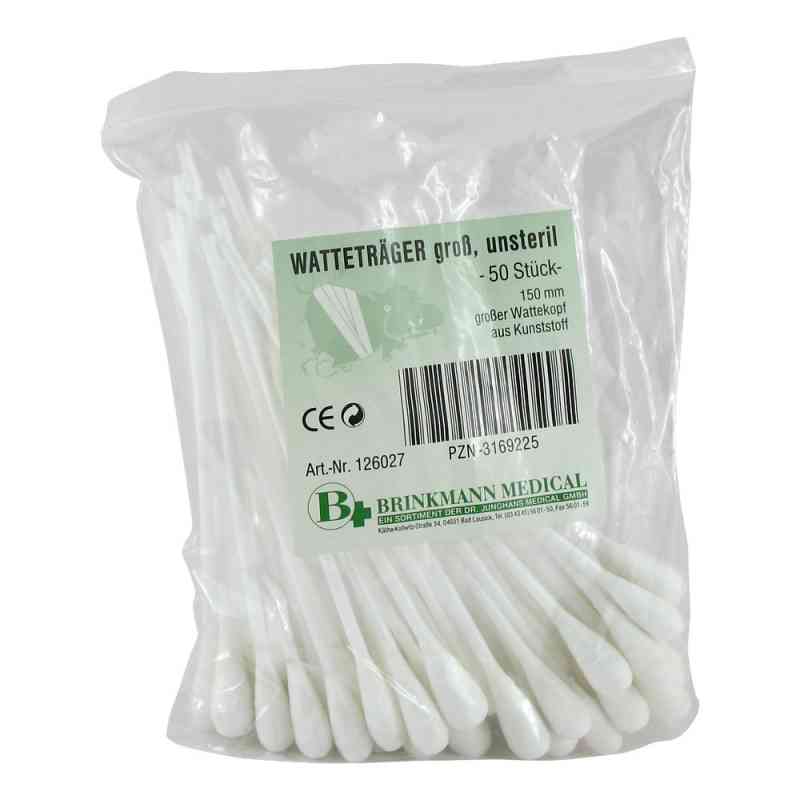Watteträger unsteril grosser Wattekopf 50 stk von Brinkmann Medical ein Unternehmen der Dr. Junghans PZN 03169225