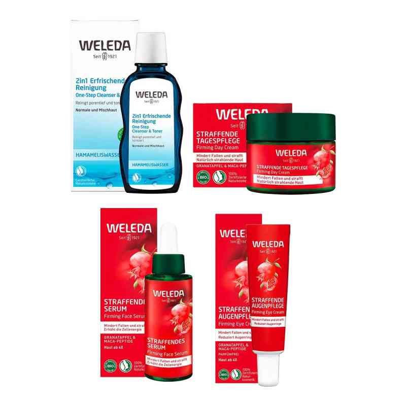 Weleda 2in1 Reinig. & straffende Gesichtspflege Granatapfel 1 Set von WELEDA AG PZN 08105377