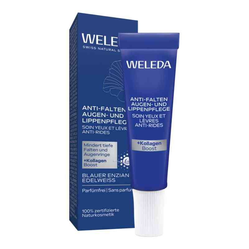 Weleda Anti-Falten Augen- & Lippenpflege Bl. Enzian & Edelweiss 10 ml von WELEDA AG PZN 18446794
