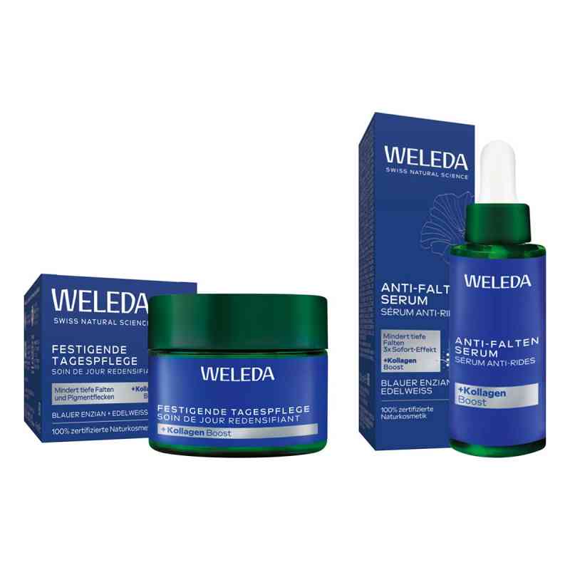 Weleda Blauer Enzian & Edelweiss: Tagespflege & Serum 40+30 ml von WELEDA AG PZN 08106657