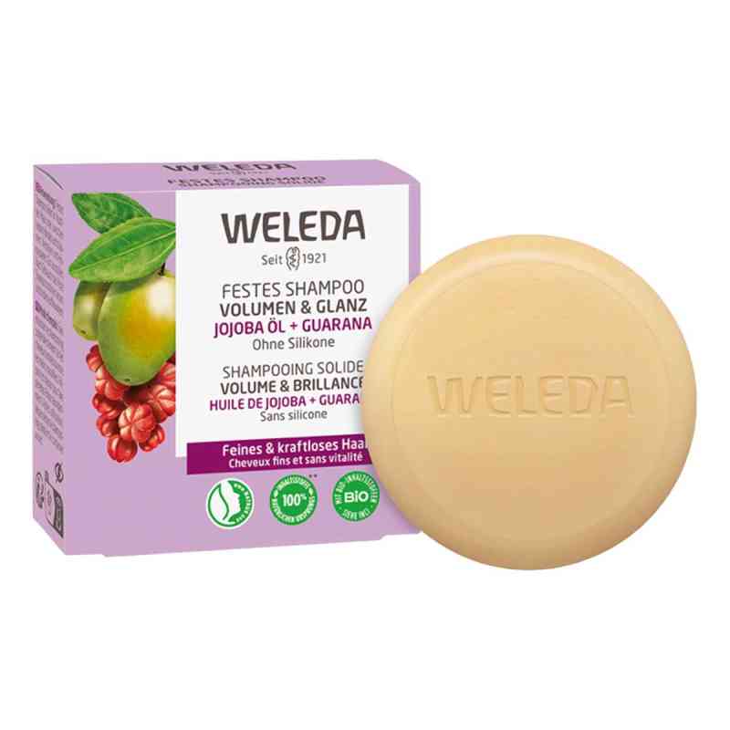 Weleda Festes Shampoo Volumen & Glanz 50 g von WELEDA AG PZN 18854257