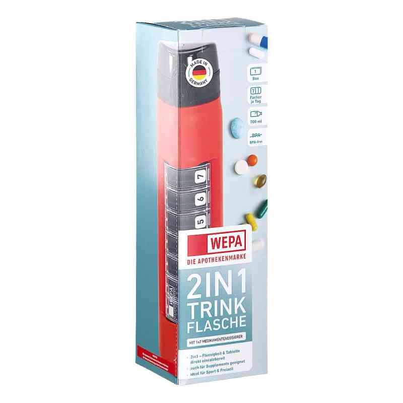 Wepa 2in1 Trinkflasche Mit 1x7 Dosierer Rot 1 stk von WEPA Apothekenbedarf GmbH & Co KG PZN 19201557