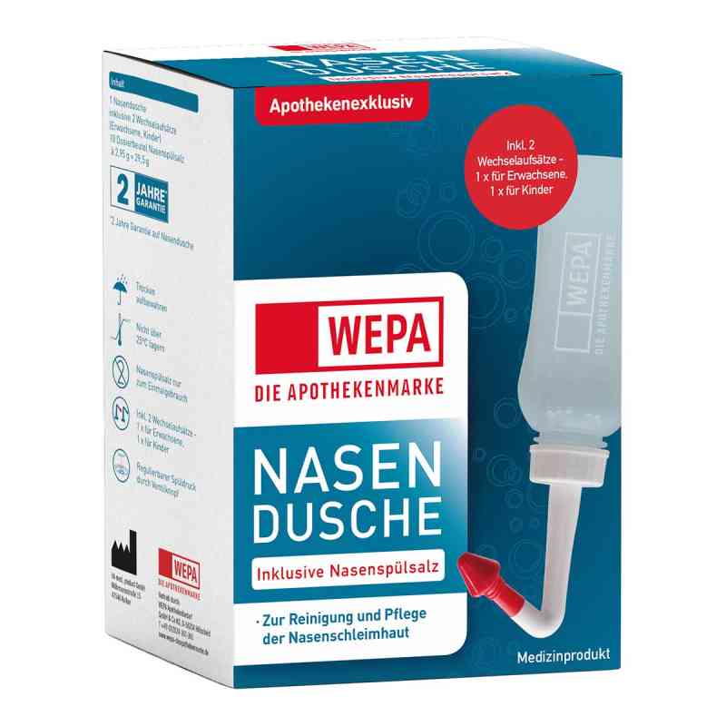 Wepa Nasenspülkanne mit 10x2,95 g Nasenspülsalz 1 Pck von WEPA Apothekenbedarf GmbH & Co KG PZN 13712357