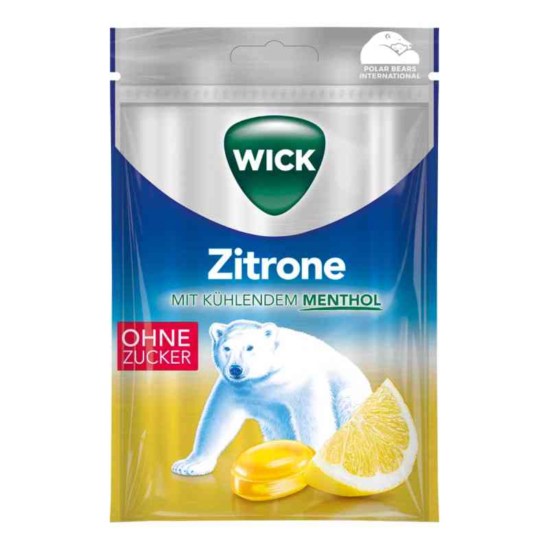 Wick Zitrone & nat.Menthol Bonb.o.zucker Beutel 72 g von Dallmann's Pharma Candy GmbH PZN 12595375
