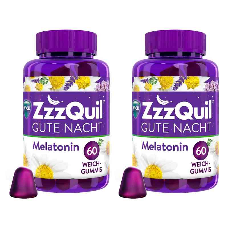 Wick Zzzquil Gute Nacht Melatonin Weichgummis 2x60 stk von WICK Pharma - Zweigniederlassung der Procter & Gam PZN 08102461