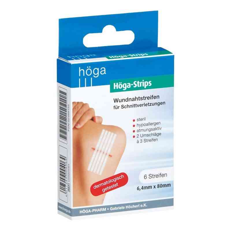 Wundnahtstreifen Höga-strips 6,4x80 mm 2X3 stk von Höga-Pharm GmbH PZN 02469155
