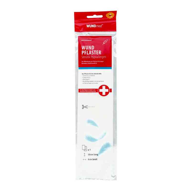 Wundpflaster 6 cmx0,5 m sensitiv hypoallergen 1 stk von Axisis GmbH PZN 03241313