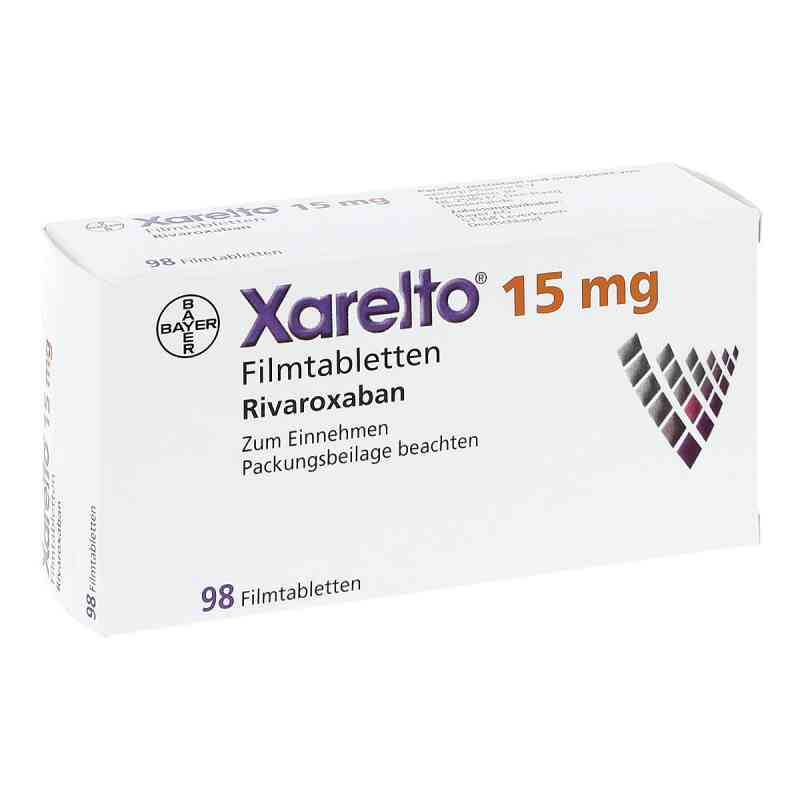 Xarelto 15 mg Filmtabletten 98 stk von axicorp Pharma B.V. PZN 10999335
