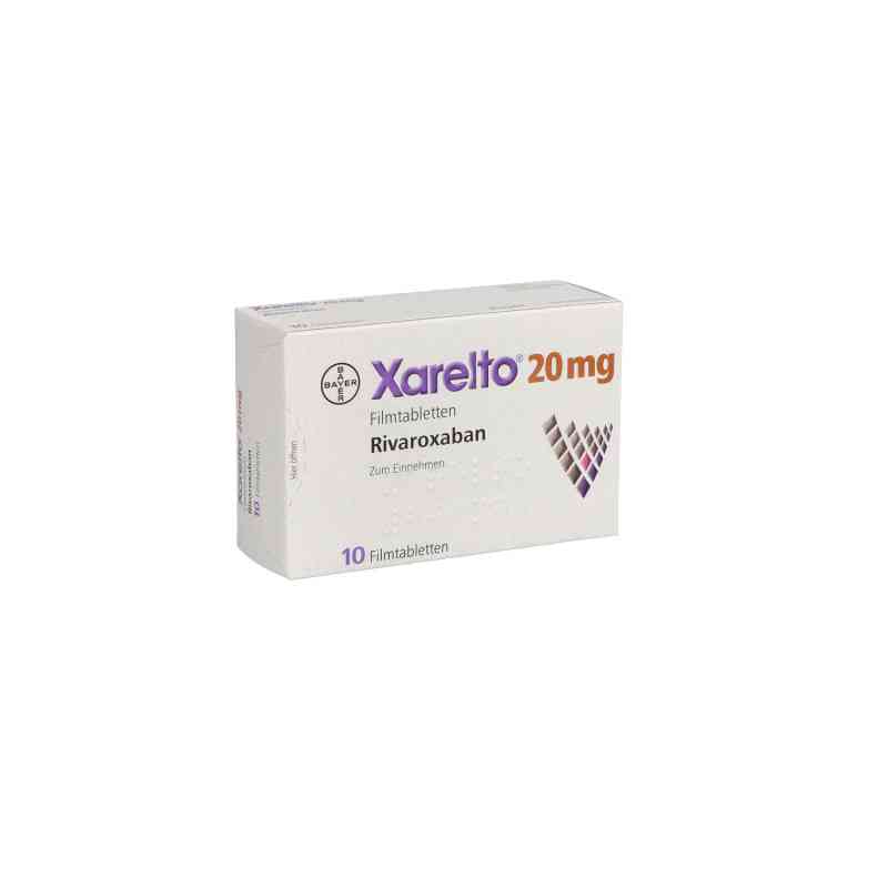 Xarelto 20 mg Filmtabletten 10 stk von Bayer Vital GmbH GB Pharma PZN 08461456