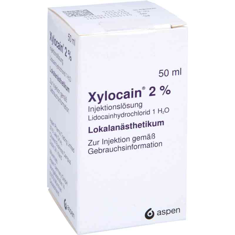 Xylocain 2% Flaschen Injektionslösung 50 ml von Aspen Germany GmbH PZN 01138002