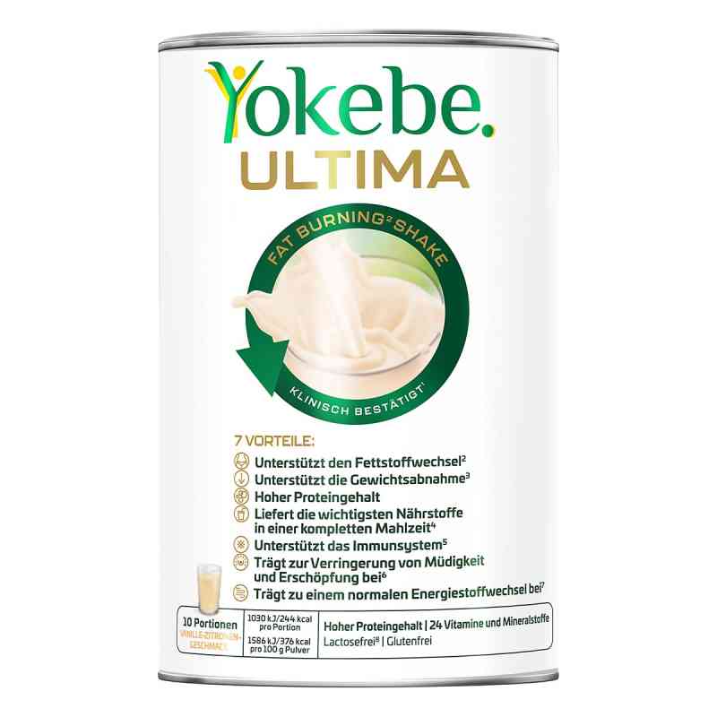 Yokebe Ultima Fat Burn - Diätshake zur Gewichtsabnahme 400 g von Naturwohl Pharma GmbH PZN 18426165