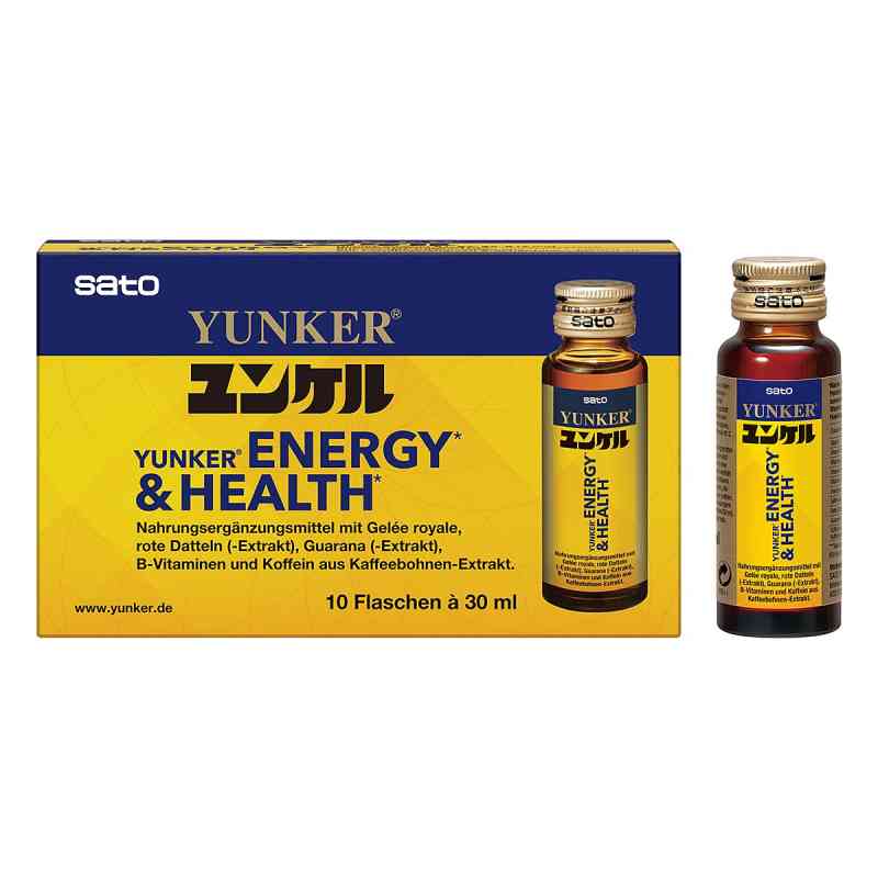 Yunker Energy & Health Tonikum 10X30 ml von Sato Pharmaceutical Co. Ltd. PZN 16146243