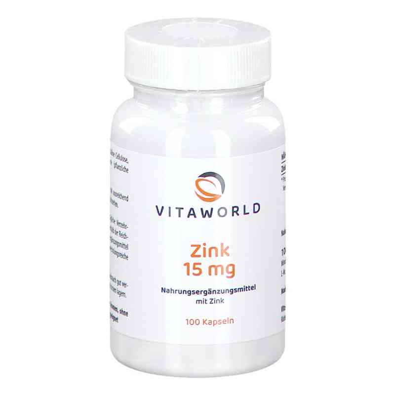 Zink 15 mg Zinkgluconat Kapseln 100 stk von Vita World GmbH PZN 01457316