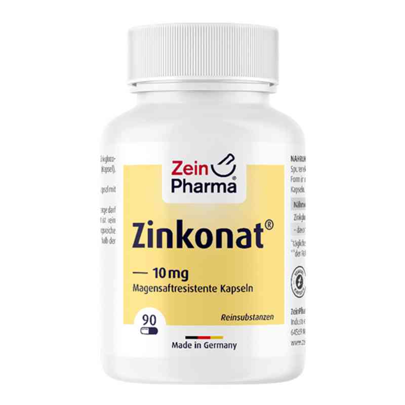 Zinkonat Kapseln 10 mg Zinkgluconat 90 stk von Zein Pharma - Germany GmbH PZN 10302529