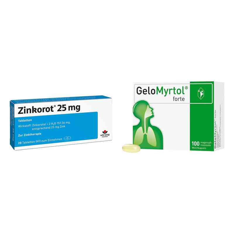 Zinkorot 25 Mg Tabletten + Gelomyrtol Forte  1 Set von  PZN 08105415