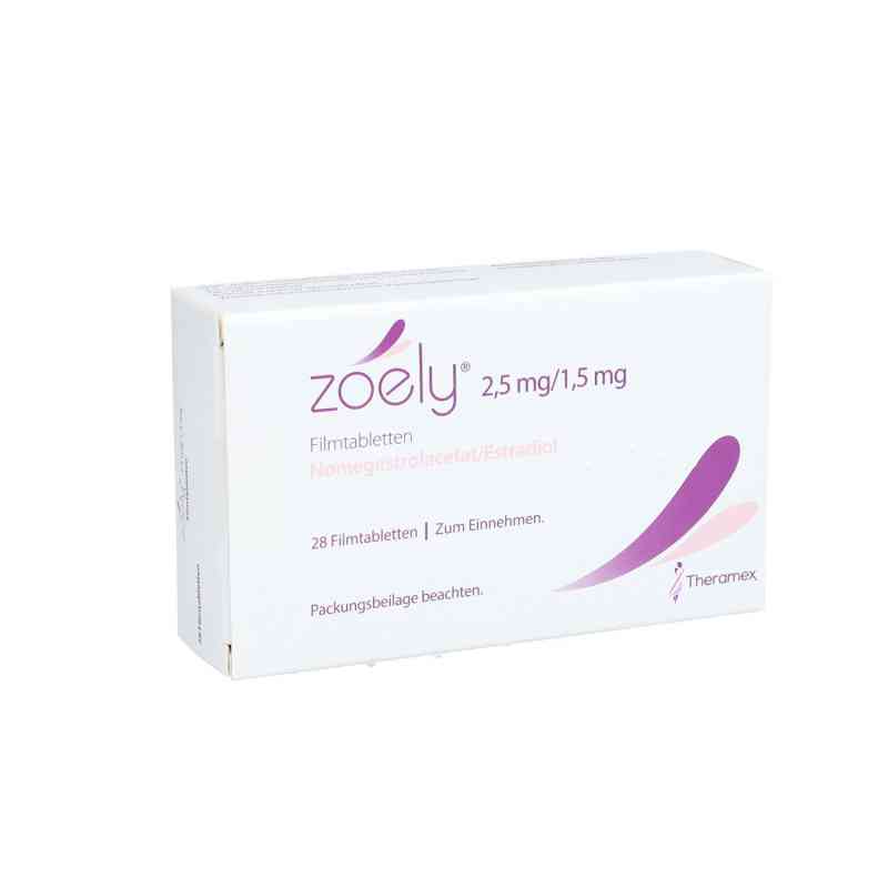 Zoely 2,5 mg/1,5 mg Filmtabletten 1X28 stk von Theramex Ireland Ltd. PZN 09197174