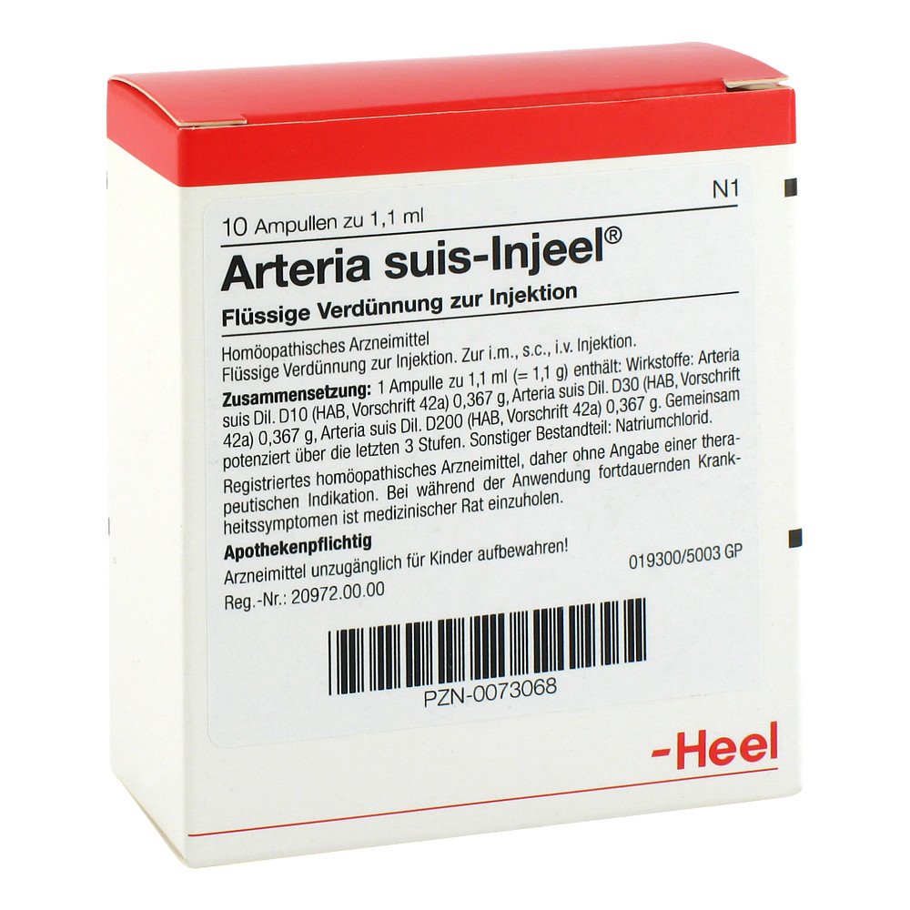 Arteria Suis Injeel Ampullen 10 stk