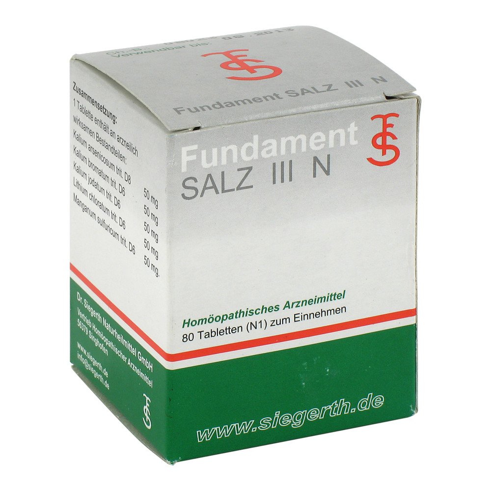 Fundament Salz Iii N Tabletten 80 stk