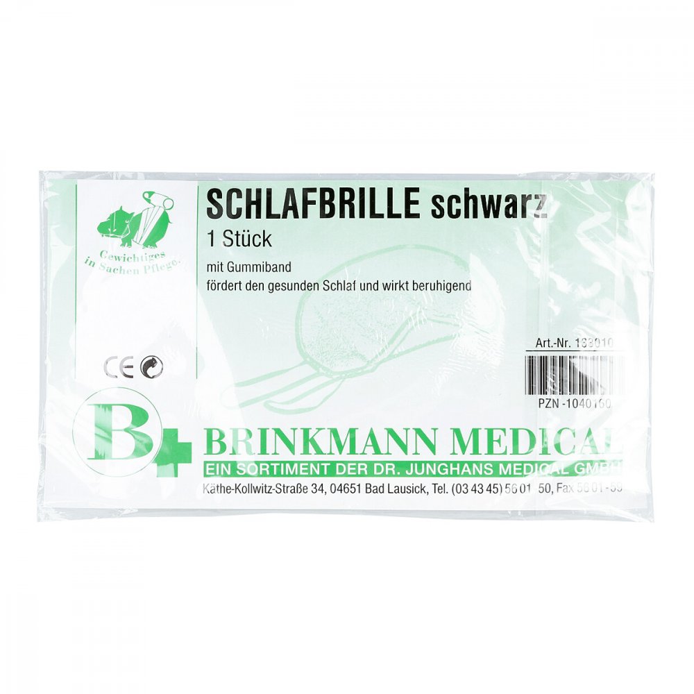 Schlafbrille schwarz 1 stk