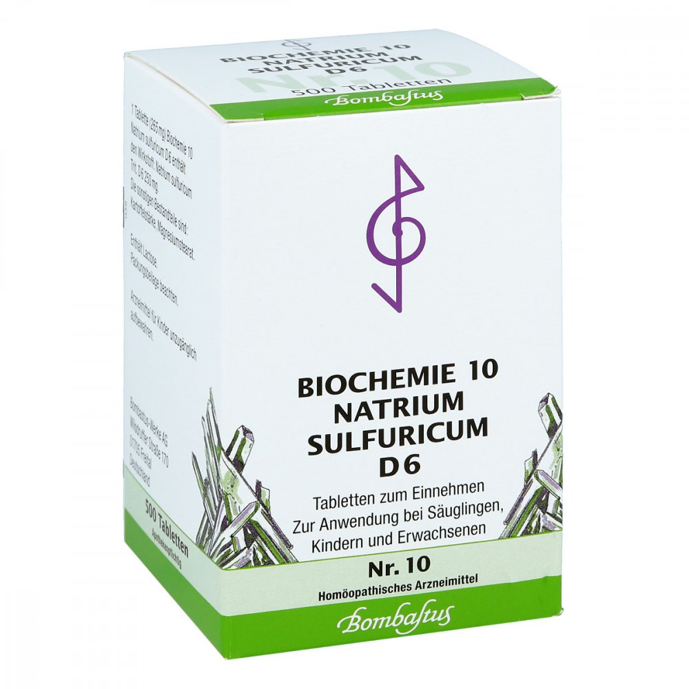 Bombastus Biochemie 10 Natrium Sulfuricum D6 Tabletten