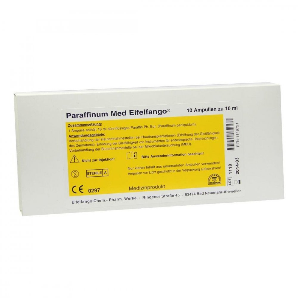 Paraffinum Med Eifelfango Ampullen 10X10 ml Image