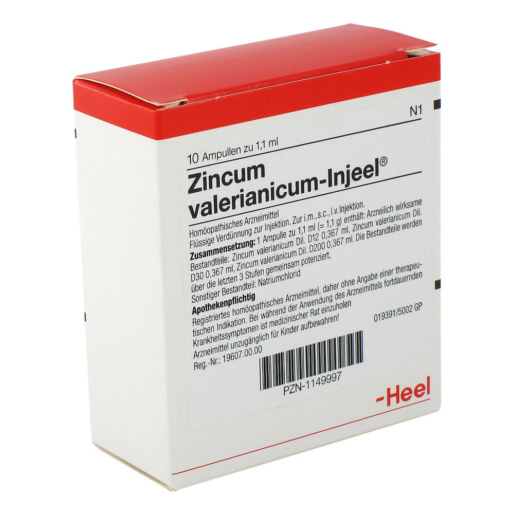 Zincum Valerianicum Injeel Ampullen 10 stk Image