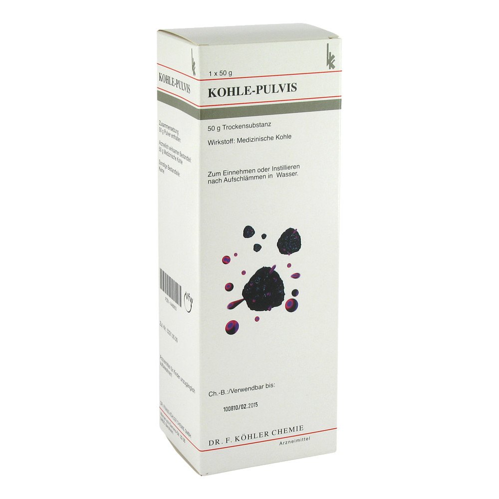 Kohle Pulvis ohne Magensonde 50 g