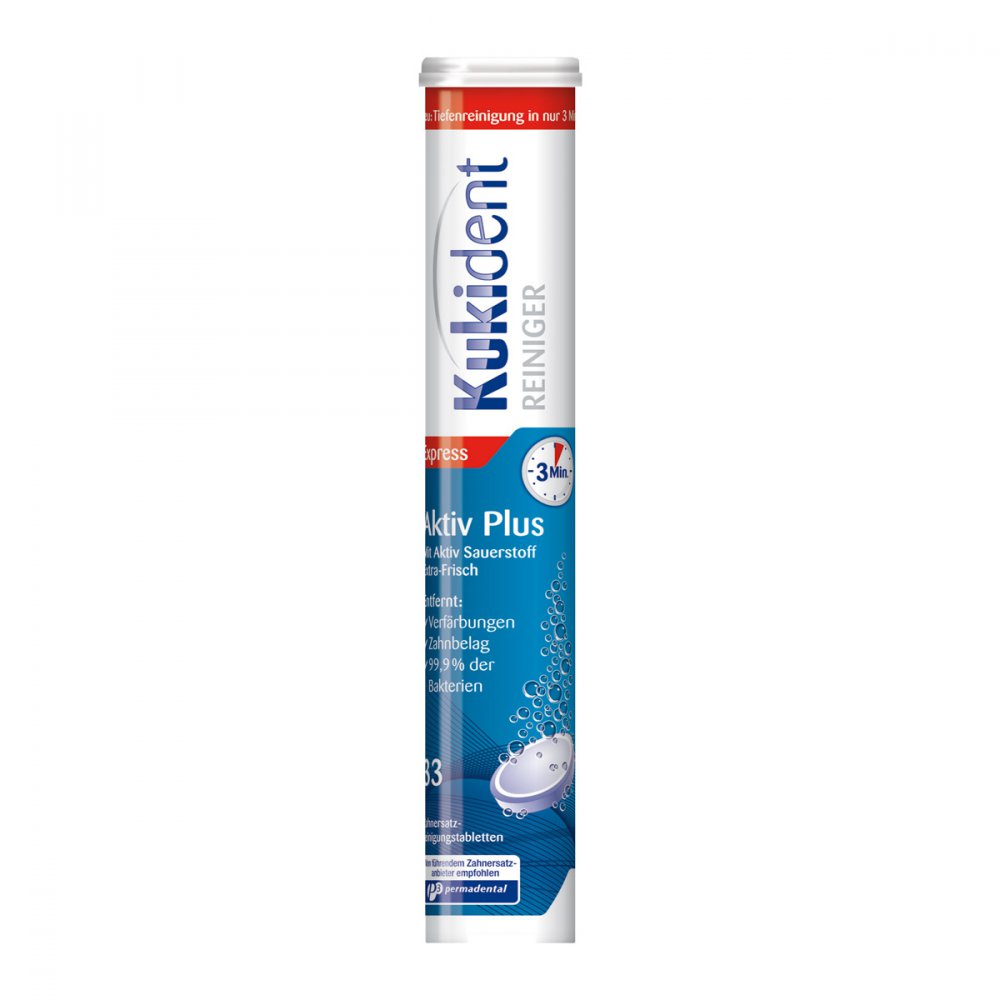 Kukident Aktiv Plus Tabs 33 stk Image