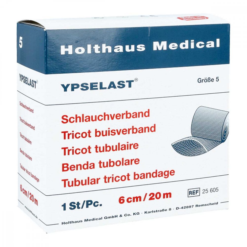 Schlauchverband Ypselast Größe 5 20 m weiss 1 stk