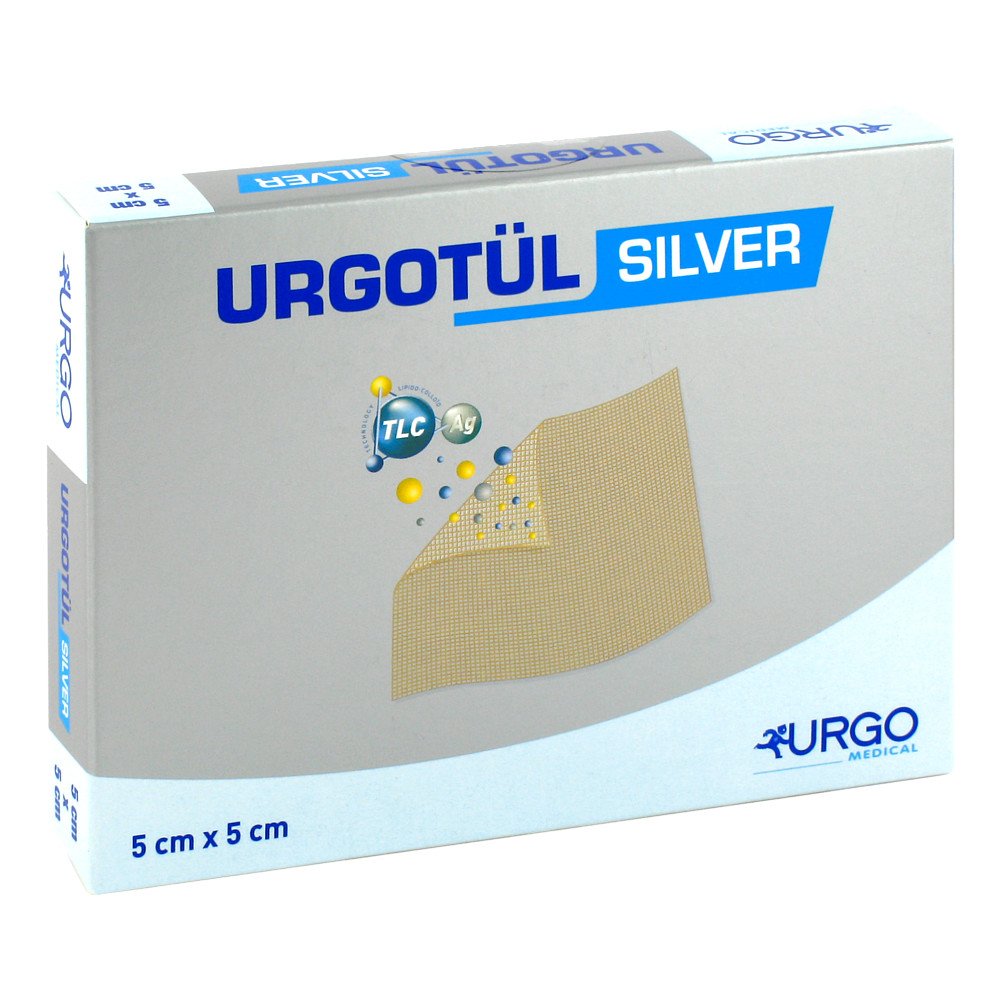 Urgotül Silver 5x5 Cm Wundgaze