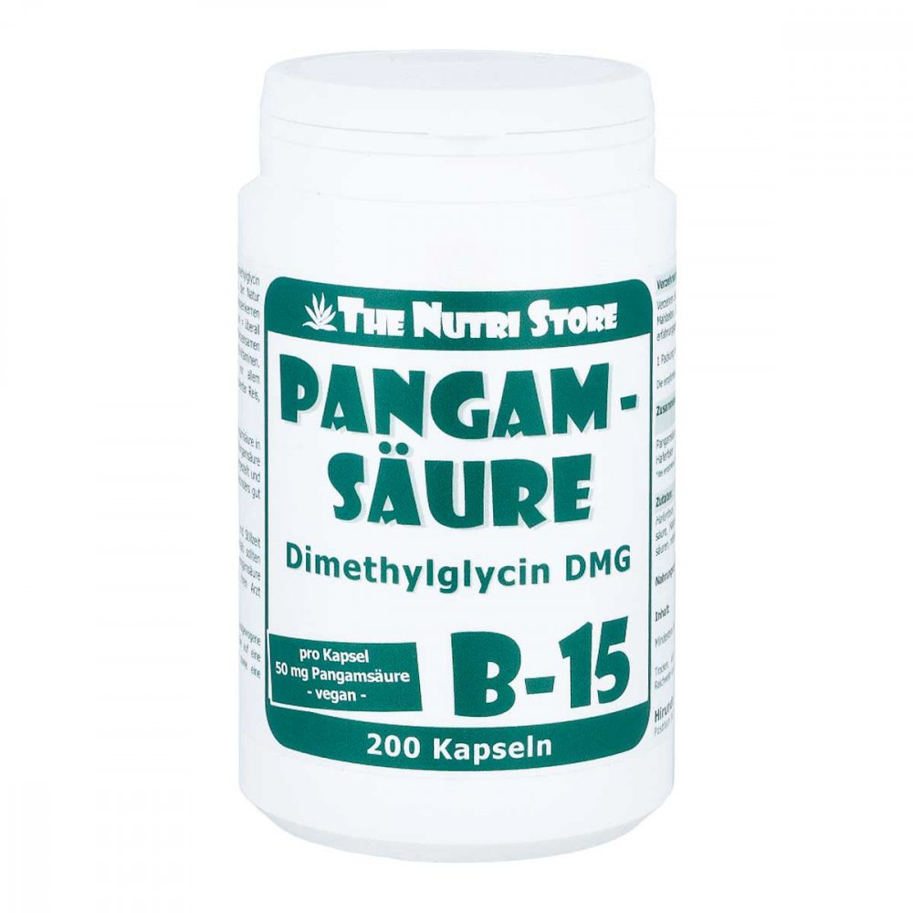 Pangamsäure B15 50 mg vegetarische Kapseln 200 stk