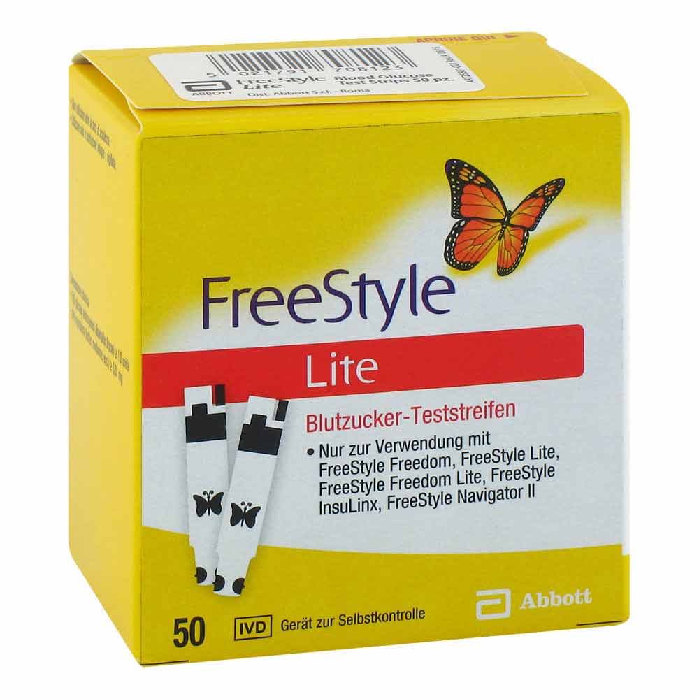 Freestyle Lite Teststreifen ohne Codieren 50 stk