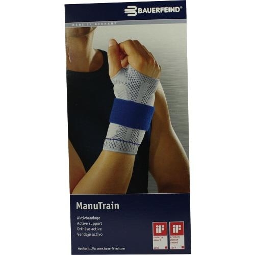 Manutrain Handgelenkbandage Größe 6 Rechts Schwarz