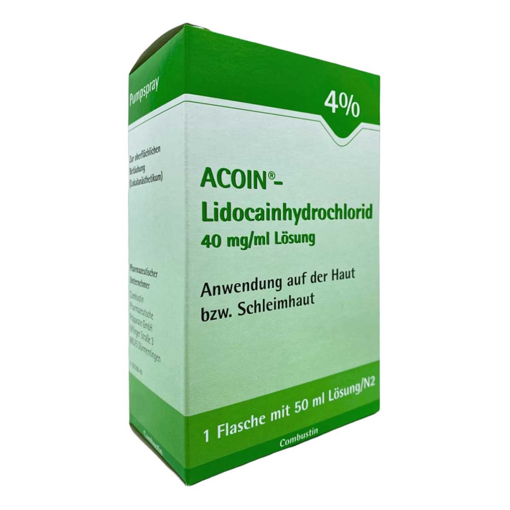 Acoin Lidocainhydrochlorid 40 mg/ml Lösung 50 ml