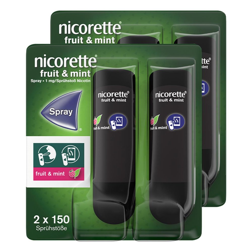 nicorette Spray fruit & mint 2x2 stk