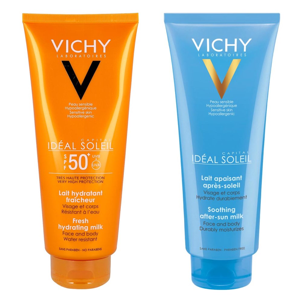Vichy Capital Soleil Sonnenmilch Lsf 50+ + Capital Soleil Milch 1 Pck