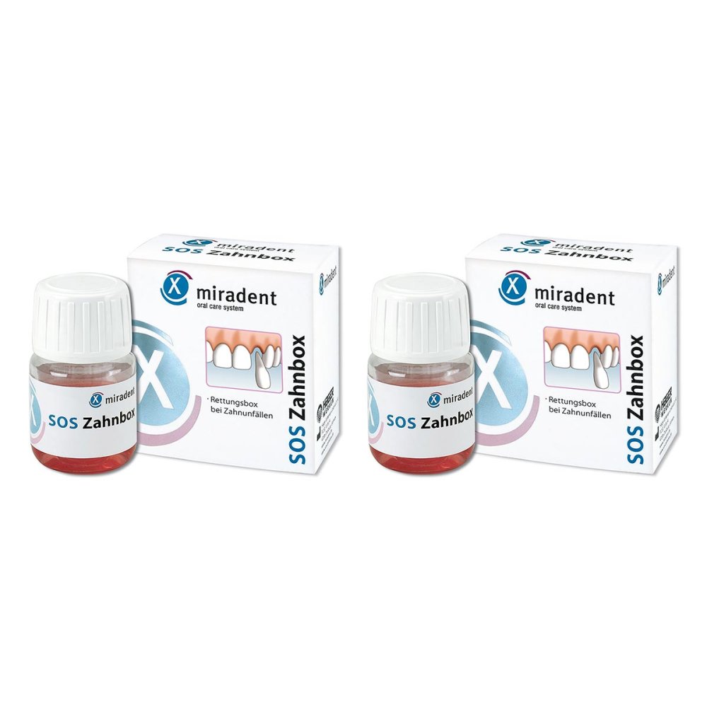 Miradent Zahnrettungsbox Sos Zahnbox 2x1 stk