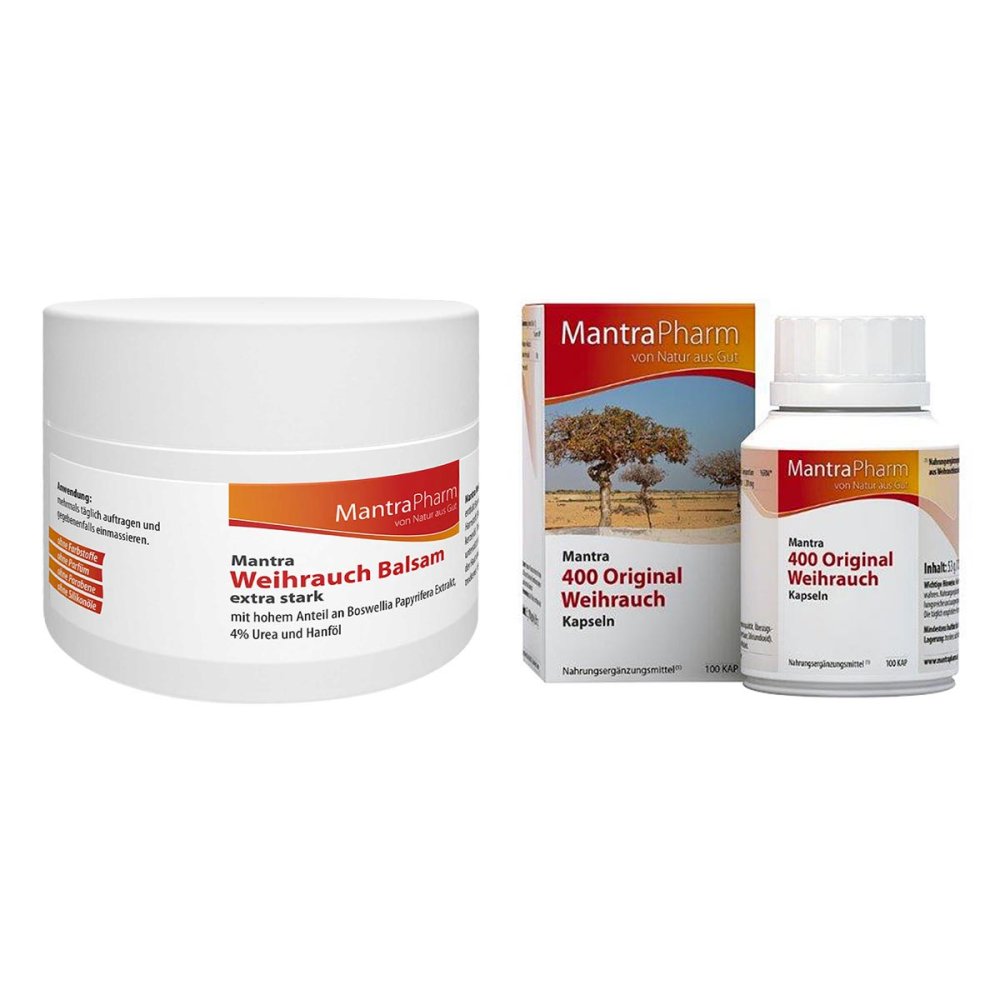Mantra Weihrauch Balsam extra stark + Weihrauch Kapseln 1 Set