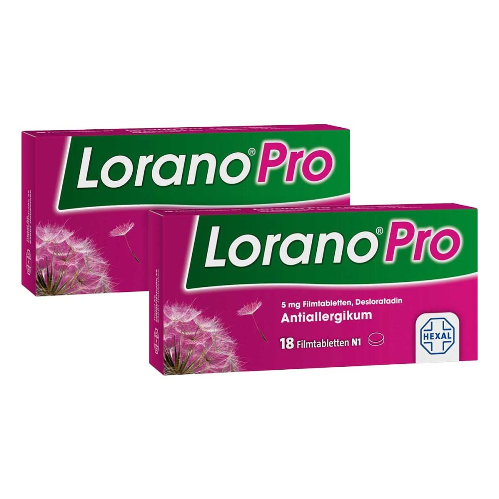 Lorano Pro 5 mg - Allergietabletten 2x18 stk