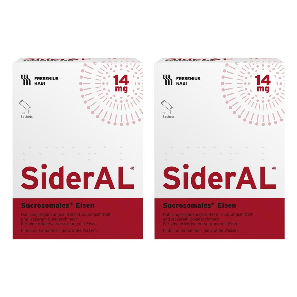 SiderAL Eisen 14 mg Cola bei erhöhtem Eisenbedarf 2x30 stk