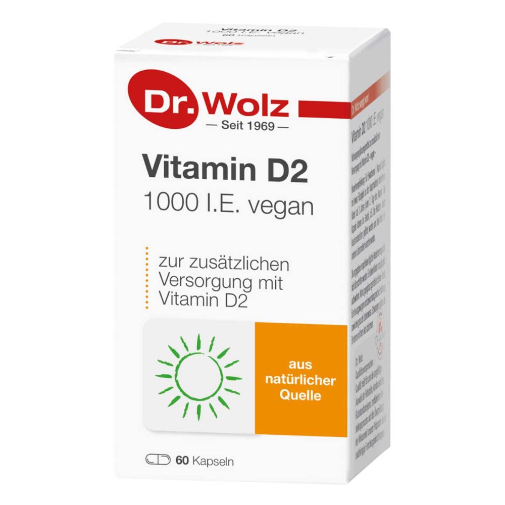 Dr. Wolz Vitamin D2 1000 I.e. Vegan Kapseln