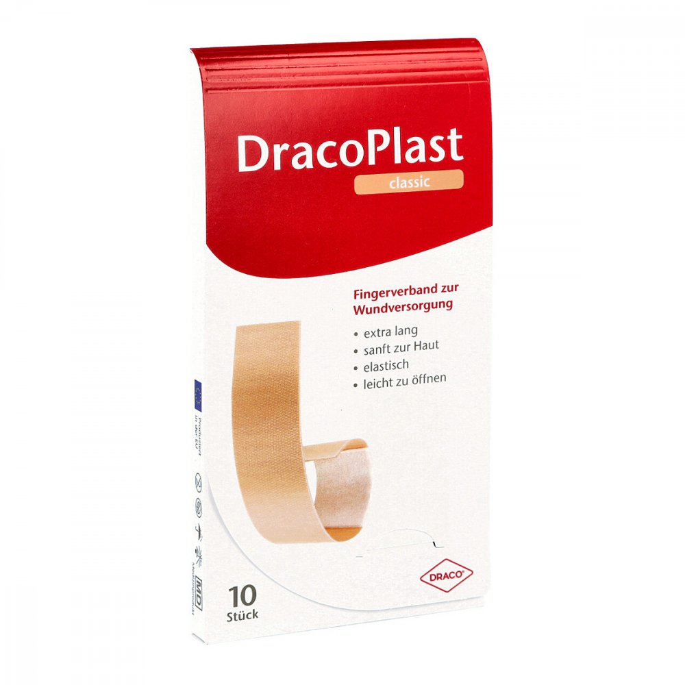 Dracoplast Fingerstrips 2x12cm elastic 10 stk